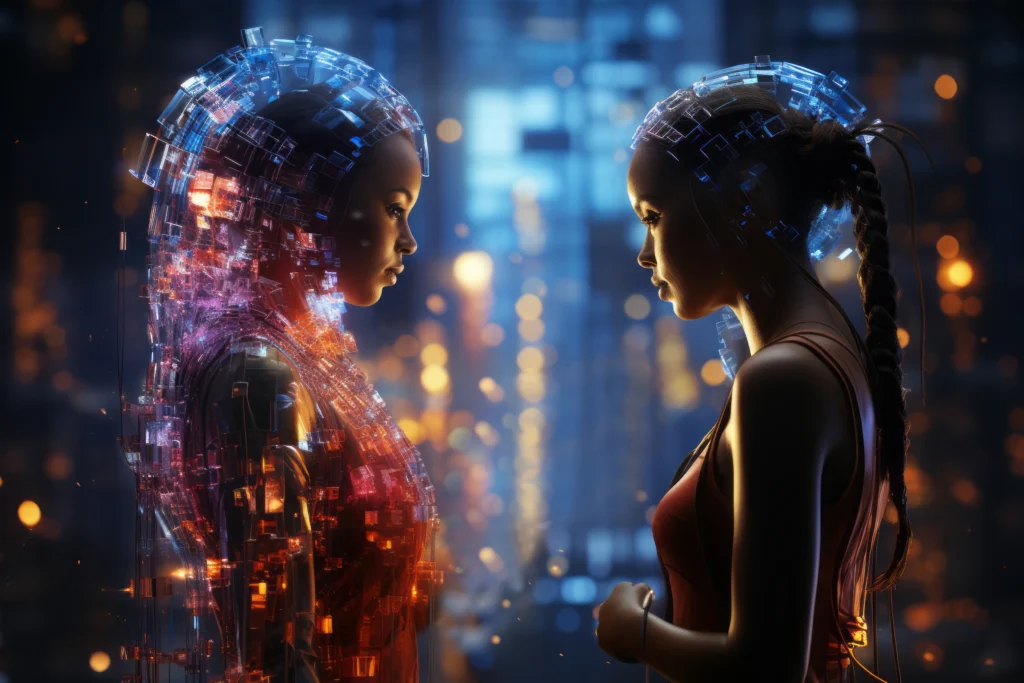 inteligencia artificial vs humano creación de contenido tecnología IA estrategia digital