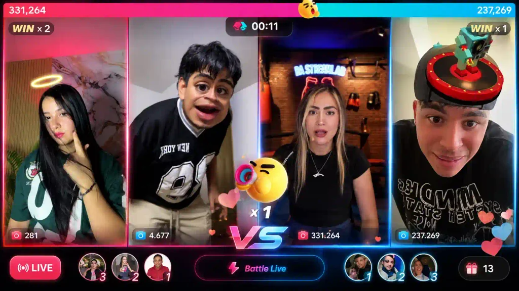 batallas de aura en tiktok live