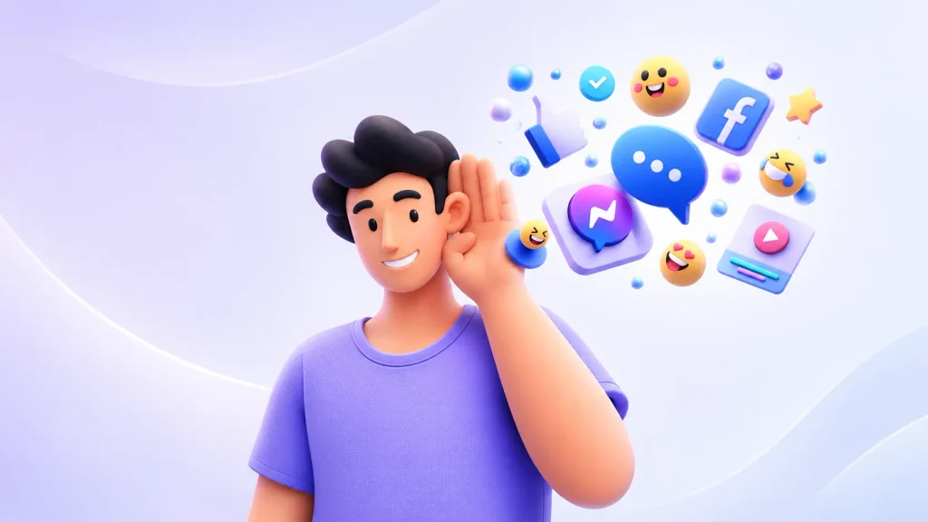 representación gráfica de que es el social listening